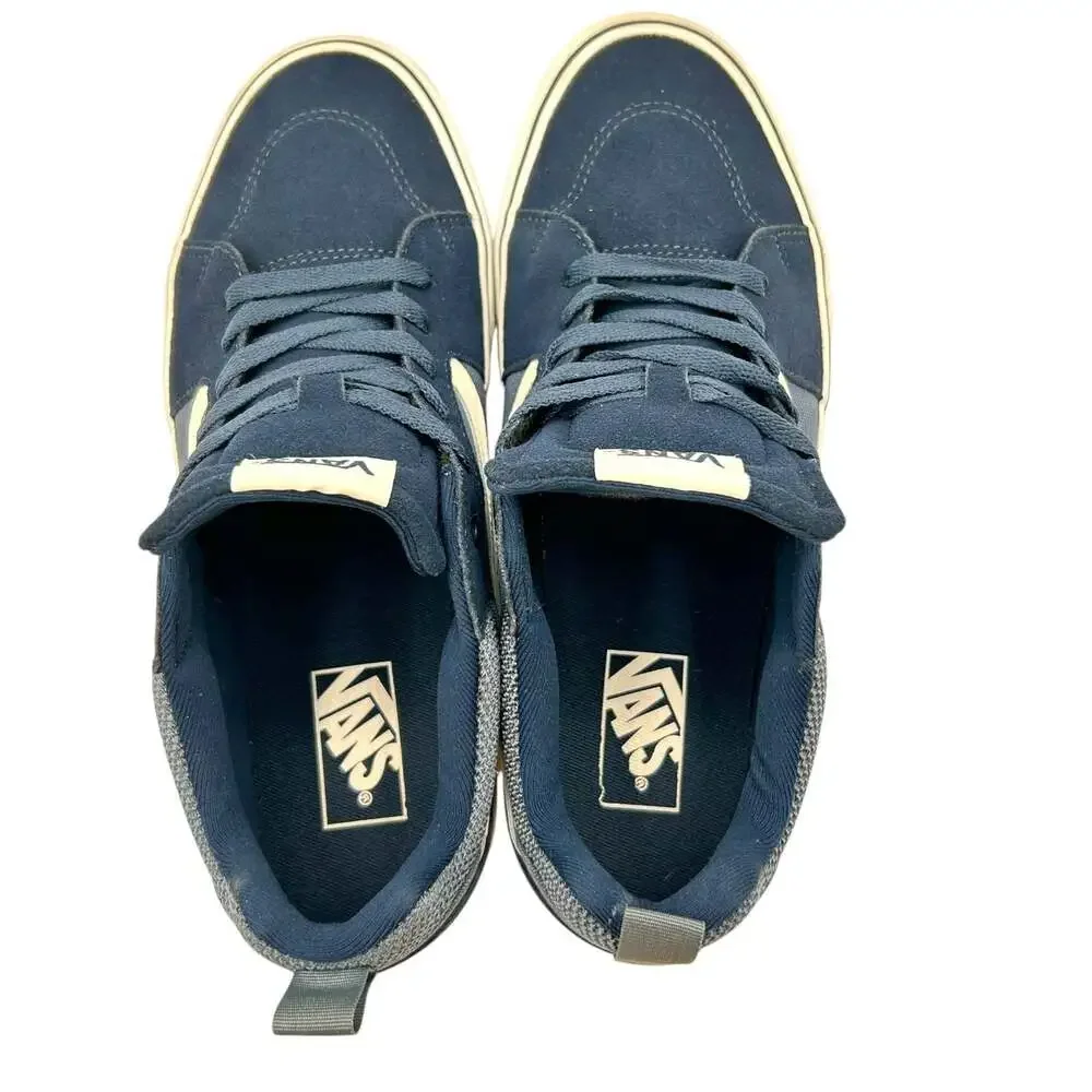 Vans Filmore Decon Navy Suede Canvas Sneakers Mens Size 9